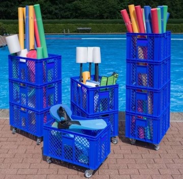 81136 bl opbergbak kunststof blauw