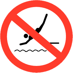 83212 pictogram verboden te duiken