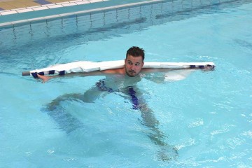 Aqua fitness natte sportschool doek